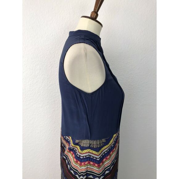 Mara Hoffman Colorblock Pleated Striped Maxi Dress - Picture 7 of 11